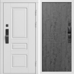 Входная дверь Termo-Door Смарт Орегон Вайт - Мастино Бетон темный