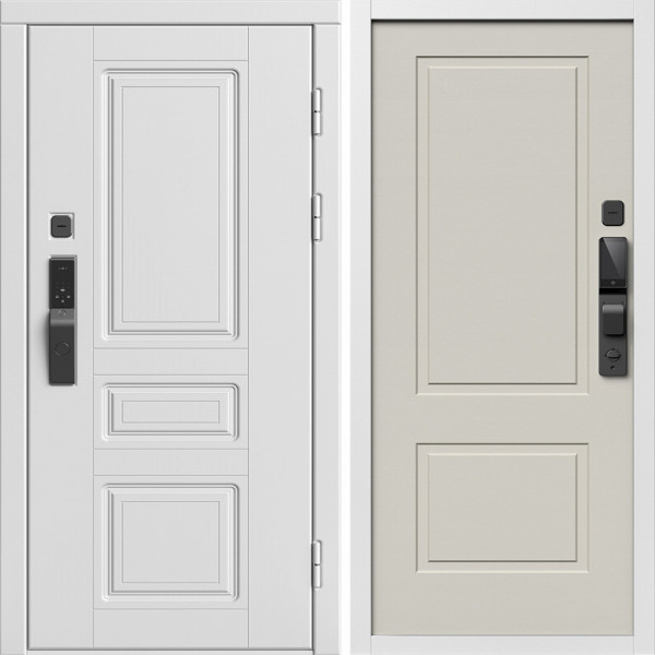 Входная дверь Termo-Door Смарт Орегон Вайт - Нео Классика Слоновая Кость