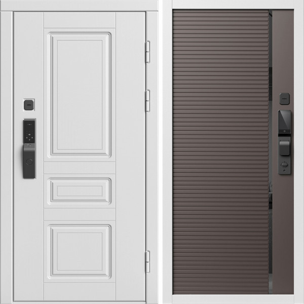 Входная дверь Termo-Door Смарт Орегон Вайт - Порте Шоколад