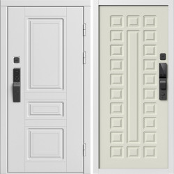 Входная дверь Termo-Door Смарт Орегон Вайт - Престиж бежевый матовый