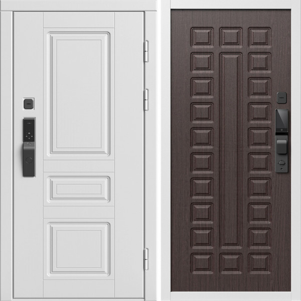 Входная дверь Termo-Door Смарт Орегон Вайт - Престиж венге