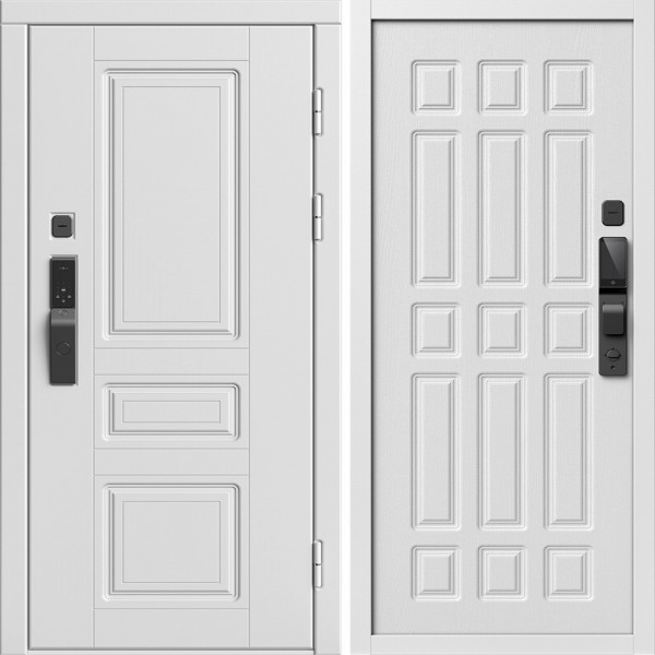 Входная дверь Termo-Door Смарт Орегон Вайт - Спарта белое дерево