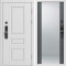 Входная дверь Termo-Door Смарт Орегон Вайт - Зеркало Grey Софт