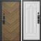 Входная дверь Termo-Door Смарт Плаза Орех Елочка - Арка белое дерево