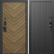 Входная дверь Termo-Door Смарт Плаза Орех Елочка - Флэт Черный кварц