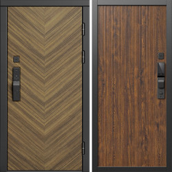 Входная дверь Termo-Door Смарт Плаза Орех Елочка - Флэт Дуб