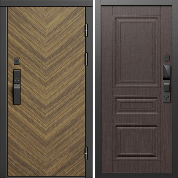 Входная дверь Termo-Door Смарт Плаза Орех Елочка - Классика венге