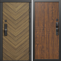 Входная дверь Termo-Door Смарт Плаза Орех Елочка - Мастино Дуб