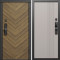 Входная дверь Termo-Door Смарт Плаза Орех Елочка - Страйп Капучино