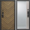 Входная дверь Termo-Door Смарт Плаза Орех Елочка - Зеркало Фацет Капучино