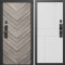 Входная дверь Termo-Door Смарт Плаза Серая Елочка - Горизонт белый