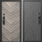 Входная дверь Termo-Door Смарт Плаза Серая Елочка - Горизонт бетон темный