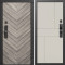 Входная дверь Termo-Door Смарт Плаза Серая Елочка - Горизонт Слоновая кость