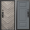 Входная дверь Termo-Door Смарт Плаза Серая Елочка - Лион Grey софт