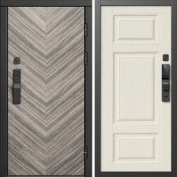 Входная дверь Termo-Door Смарт Плаза Серая Елочка - Лион Лиственница
