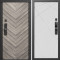 Входная дверь Termo-Door Смарт Плаза Серая Елочка - Лучи белый