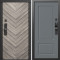 Входная дверь Termo-Door Смарт Плаза Серая Елочка - Марсель Grey софт