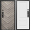 Входная дверь Termo-Door Смарт Плаза Серая Елочка - Нео Классика Белый Софт
