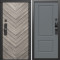 Входная дверь Termo-Door Смарт Плаза Серая Елочка - Нео Классика Грей Софт
