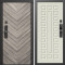 Входная дверь Termo-Door Смарт Плаза Серая Елочка - Престиж бежевый матовый