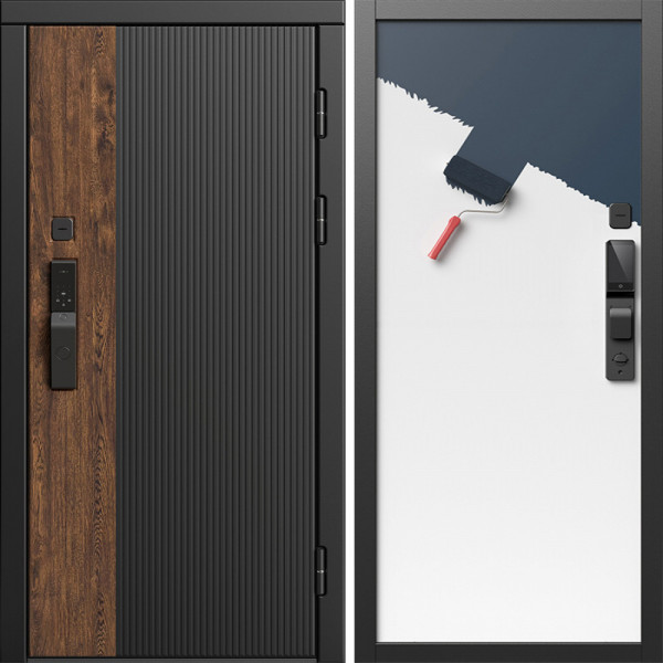 Входная дверь Termo-Door Смарт Престиж - Гладкая Панель Под Покраску (грунт)