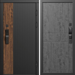 Входная дверь Termo-Door Смарт Престиж - Горизонт бетон темный
