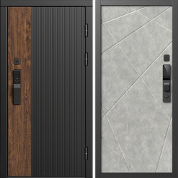 Входная дверь Termo-Door Смарт Престиж - Лучи бетон светлый