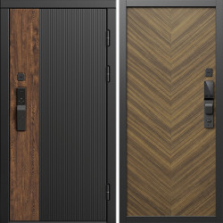 Входная дверь Termo-Door Смарт Престиж - Плаза Елочка Орех