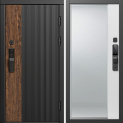 Входная дверь Termo-Door Смарт Престиж - Зеркало Фацет Белый софт
