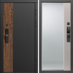 Входная дверь Termo-Door Смарт Престиж - Зеркало Фацет Капучино