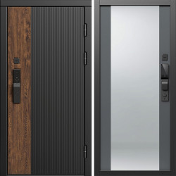 Входная дверь Termo-Door Смарт Престиж - Зеркало Grey Софт