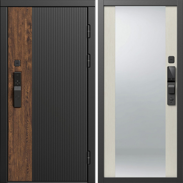 Входная дверь Termo-Door Смарт Престиж - Зеркало лиственница