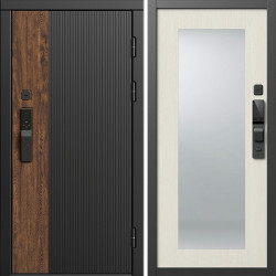Входная дверь Termo-Door Смарт Престиж - Зеркало Триумф лиственница