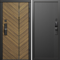Входная дверь Termo-Door Смарт Санрайз - Флэт Черный кварц