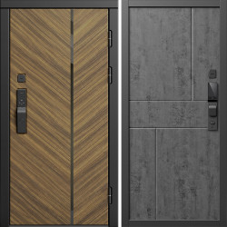 Входная дверь Termo-Door Смарт Санрайз - Горизонт бетон темный