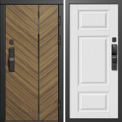 Входная дверь Termo-Door Смарт Санрайз - Лион Белый софт