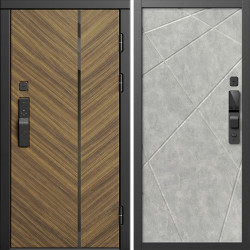 Входная дверь Termo-Door Смарт Санрайз - Лучи бетон светлый