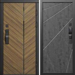 Входная дверь Termo-Door Смарт Санрайз - Лучи бетон темный
