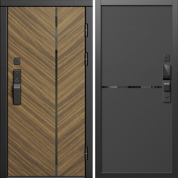 Входная дверь Termo-Door Смарт Санрайз - Нео Black
