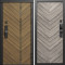 Входная дверь Termo-Door Смарт Санрайз - Плаза Елочка Серая