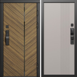 Входная дверь Termo-Door Смарт Санрайз - Страйп Капучино