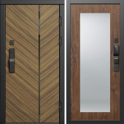 Входная дверь Termo-Door Смарт Санрайз - Зеркало Триумф дуб