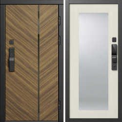 Входная дверь Termo-Door Смарт Санрайз - Зеркало Триумф лиственница