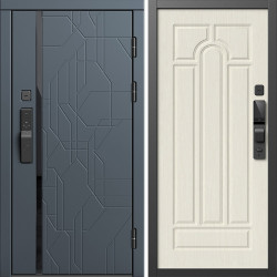 Входная дверь Termo-Door Смарт Сплит Графит - Арка лиственница