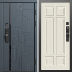 Входная дверь Termo-Door Смарт Сплит Графит - Без серии Лиственница премиум