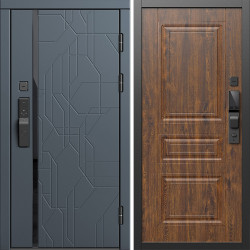 Входная дверь Termo-Door Смарт Сплит Графит - Классика дуб