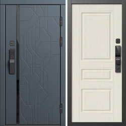 Входная дверь Termo-Door Смарт Сплит Графит - Классика лиственница