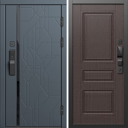 Входная дверь Termo-Door Смарт Сплит Графит - Классика венге