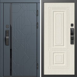 Входная дверь Termo-Door Смарт Сплит Графит - Мадрид Лиственница
