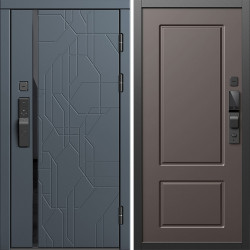 Входная дверь Termo-Door Смарт Сплит Графит - Марсель Шоколад